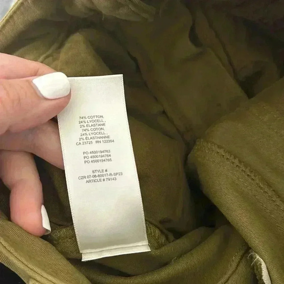 Aritzia Wilfred Free Green Cargo Carpenter Utility Pants Sz 00 - Picture 5 of 8